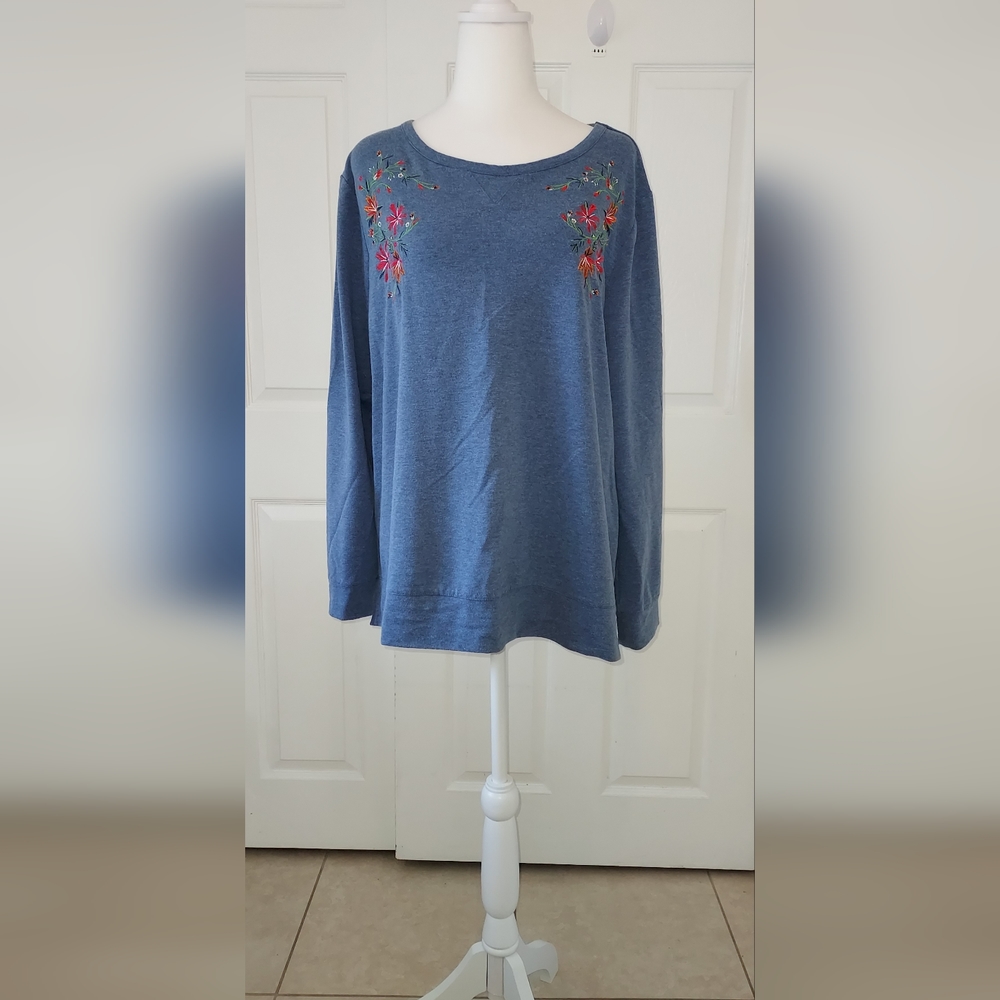 Liz Claiborne Long Sleeve Pullover Shirt XL